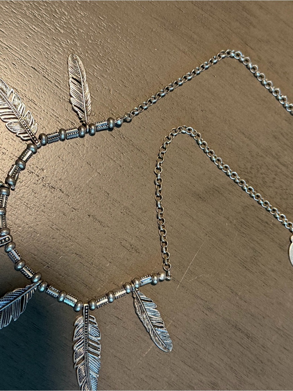 Silver Jeans Co Feather Charm Necklace - Women's Jewelry
